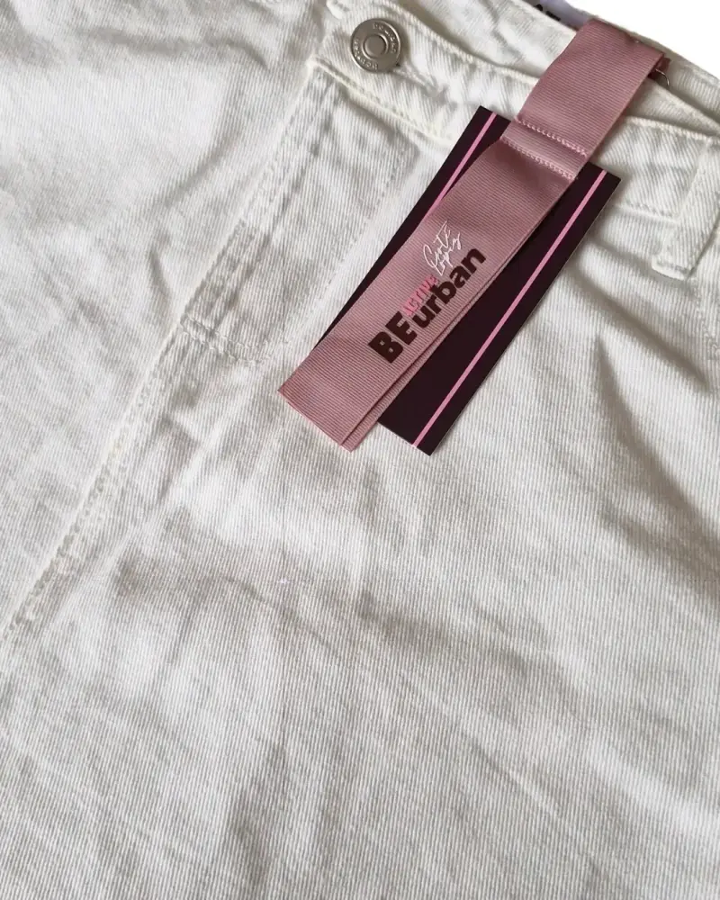Falda blanca denim nueva - 3