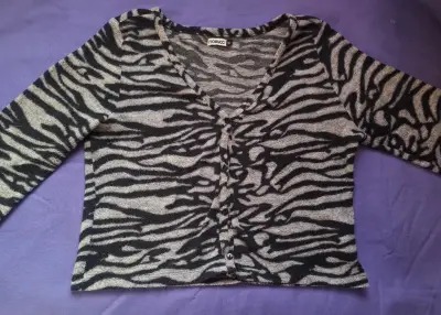Cardigan estampado animal print - miniatura 1