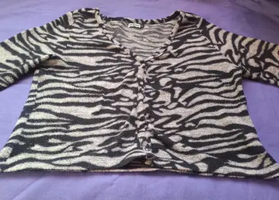 Cardigan estampado animal print - miniatura 2