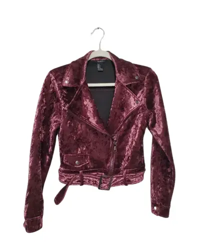 Chaqueta terciopelo burdeos - miniatura 1