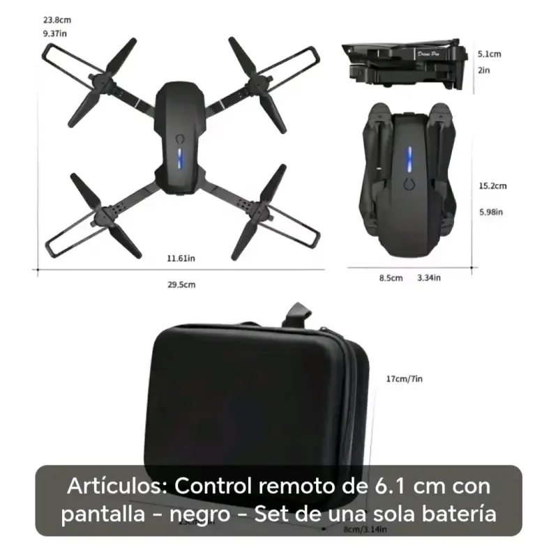 Dron con control remoto y pantalla - 3