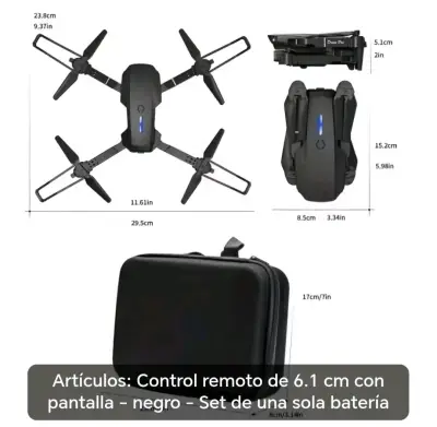 Dron con control remoto y pantalla - miniatura 3