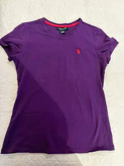 Polera morada U.S. Polo Assn. - miniatura 1