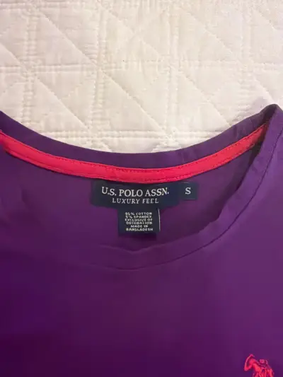 Polera morada U.S. Polo Assn. - miniatura 2