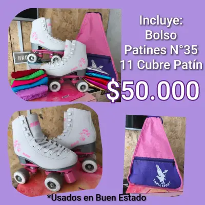 Patines con bolso y cubre patín - miniatura 1