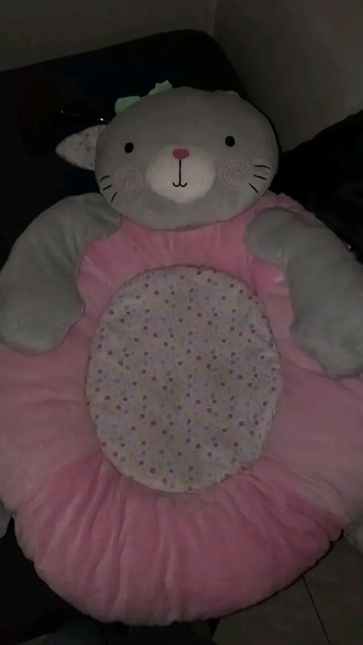 Alfombra infantil gatito rosa