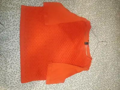 Sweater de punto naranja - miniatura 3