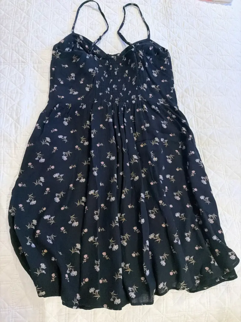 Vestido floral negro - 2