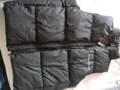 Parka  acolchado negro sin mangas - miniatura 1