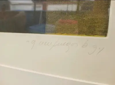 Cuadro enmarcado con obra de Gonzalo Cienfuegos - miniatura 3