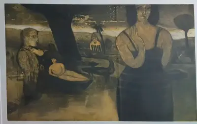 Cuadro enmarcado con obra de Gonzalo Cienfuegos - miniatura 5