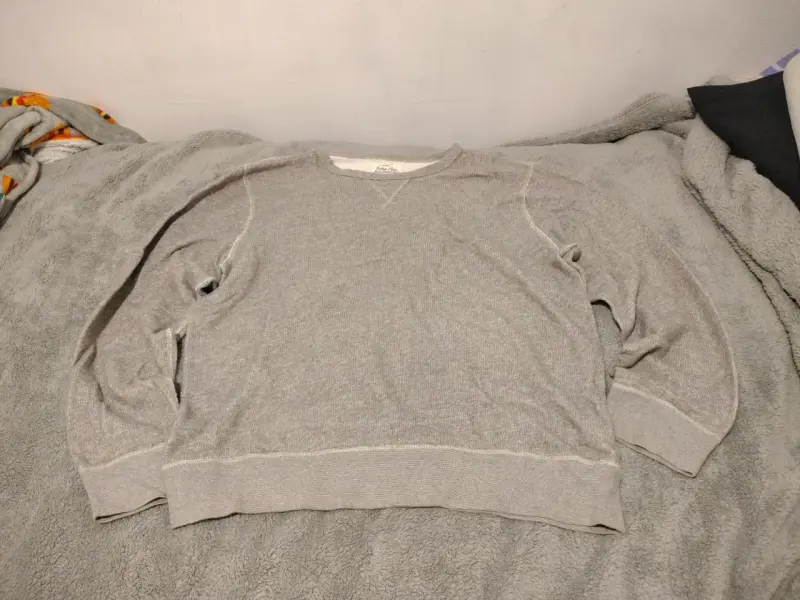 Suéter gris de algodón XL - 1