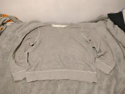Suéter gris de algodón XL - miniatura 1