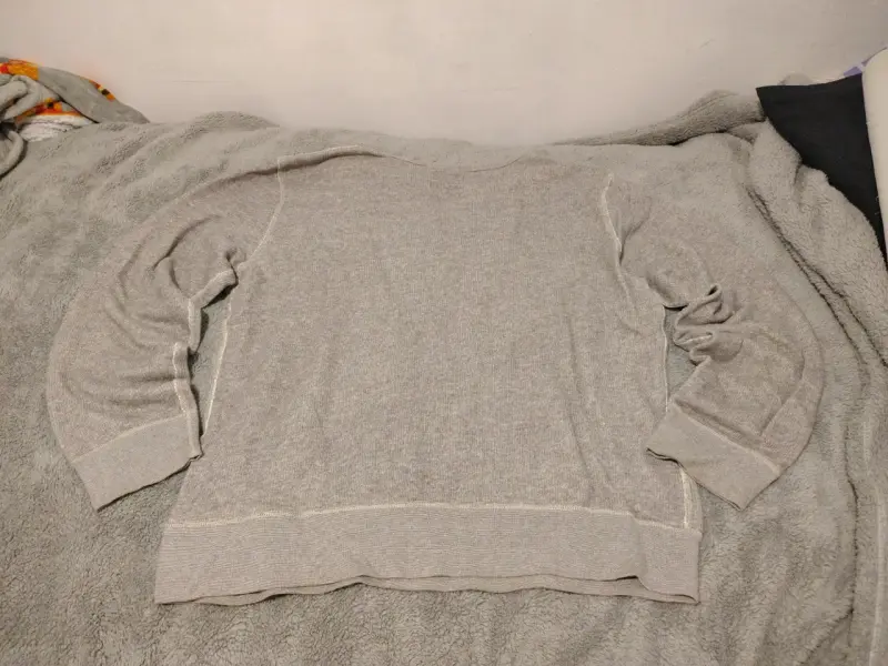 Suéter gris de algodón XL - 2