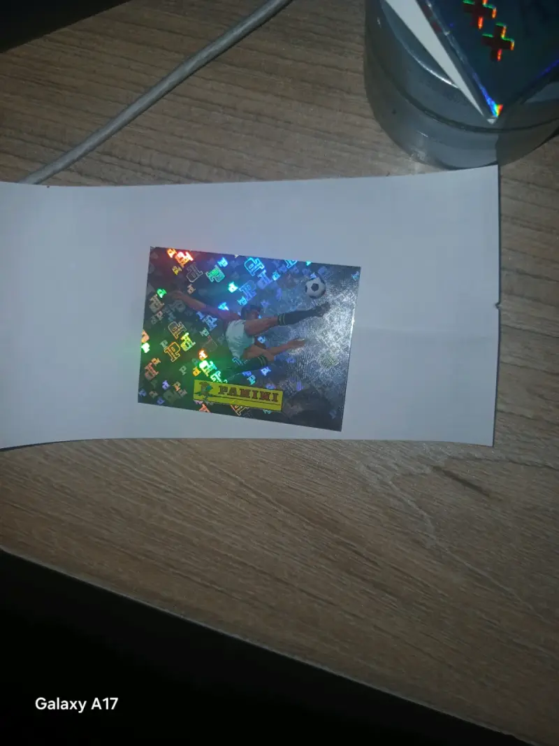 Lámina coleccionable Panini fútbol