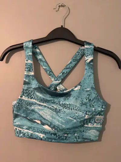 Top deportivo azul estampado - miniatura 1
