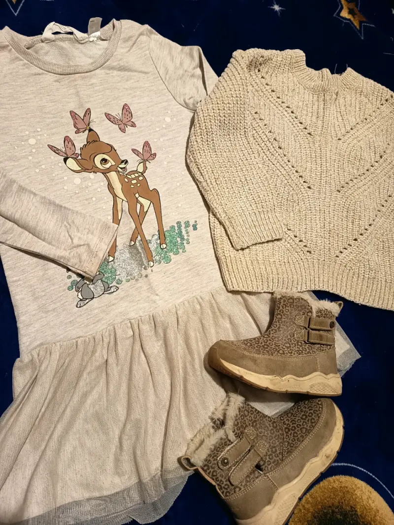 Vestido infantil con diseño de Bambi - 2