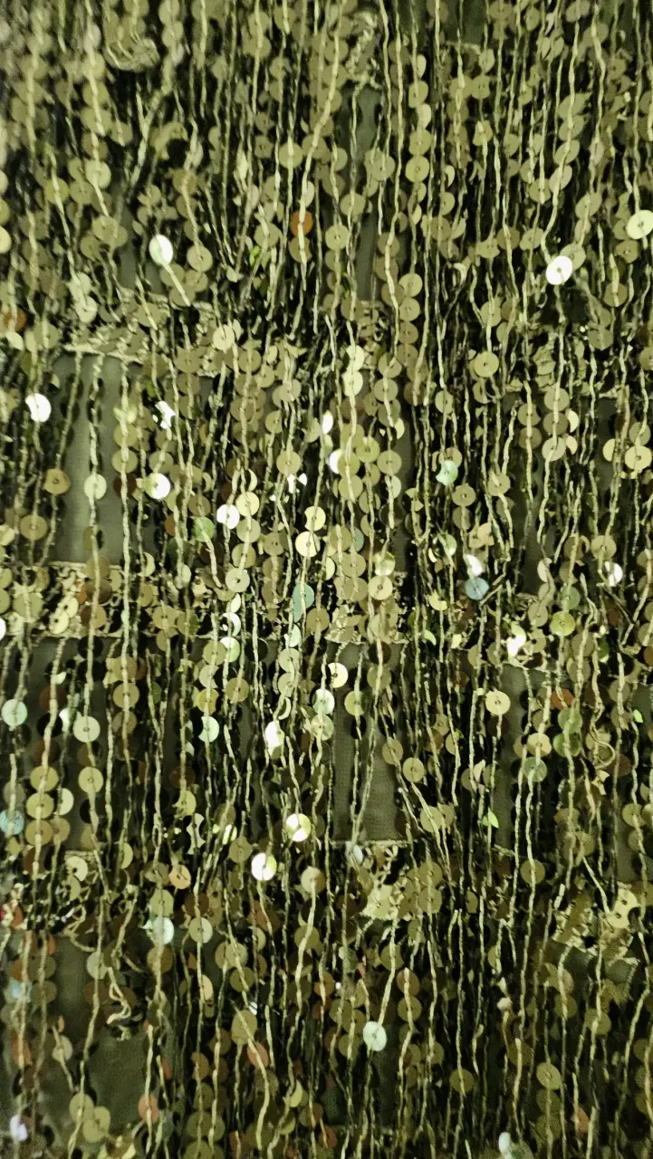 Vestido verde con lentejuelas - 4