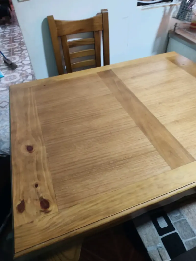 Mesa de 4 Silla de madera con cojín - 5