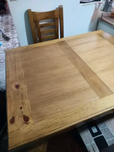 Mesa de 4 Silla de madera con cojín - miniatura 5