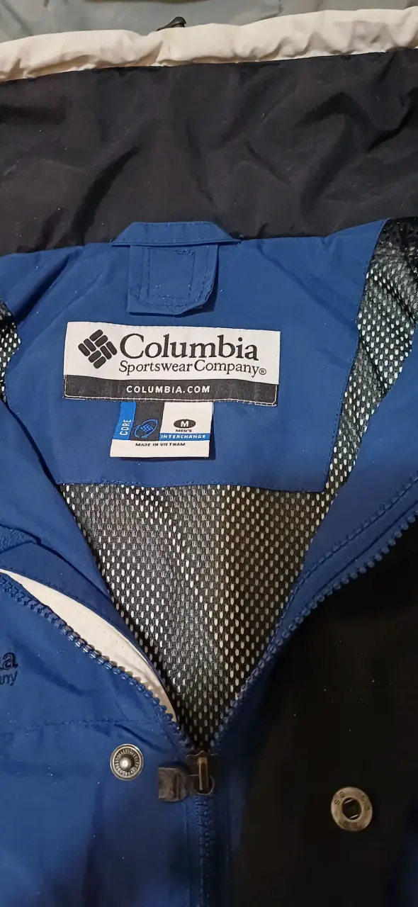 Chaqueta Columbia azul y negra - 4