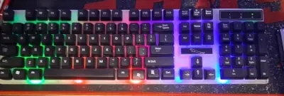 Mouse Inalámbrico Recargable + Teclado LED RGB - miniatura 1