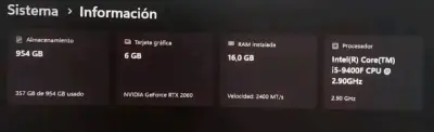 PC Gamer con tarjeta gráfica RTX 2060 Zotac - miniatura 4