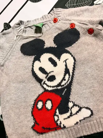 Suéter gris con Mickey Mouse 12M - miniatura 1
