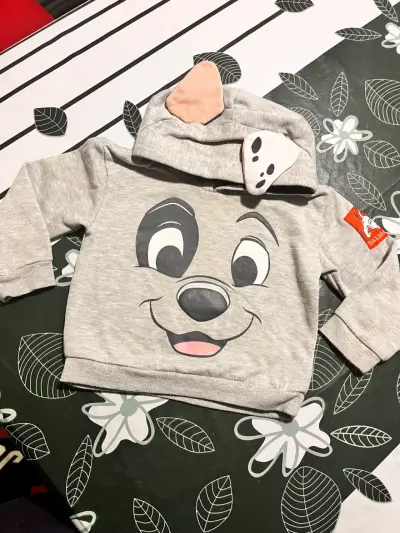 Suéter gris con diseño divertido 24M - miniatura 2