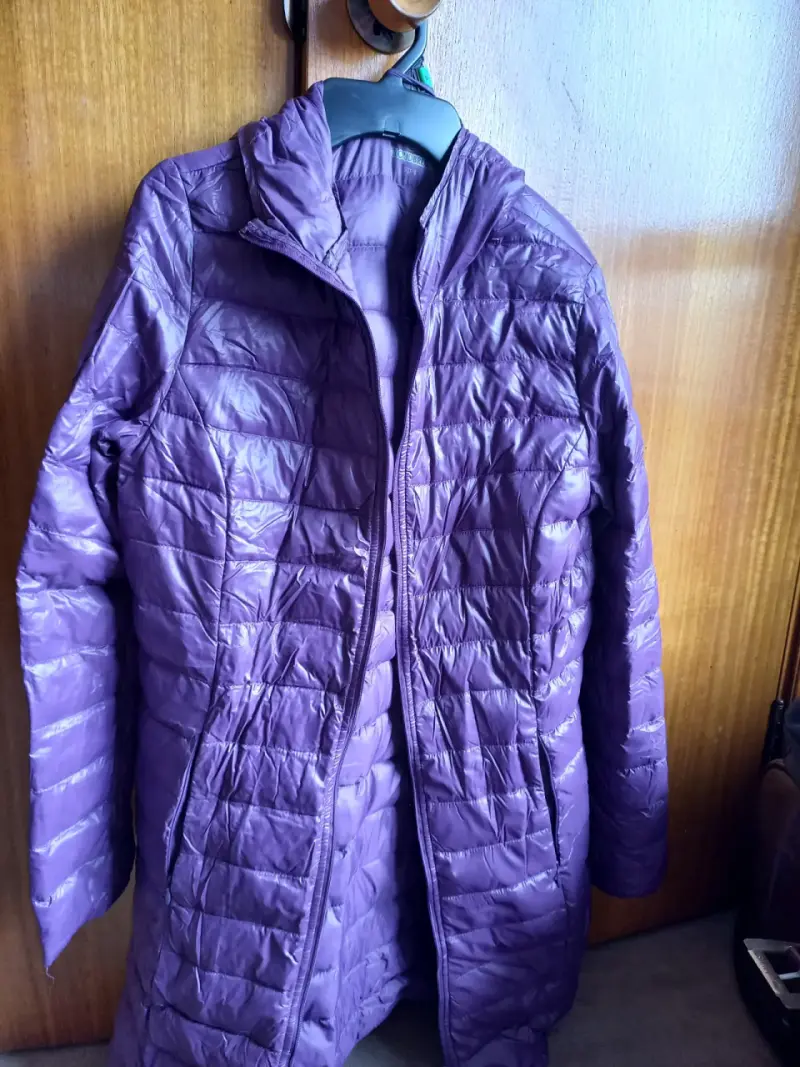Chaqueta acolchada morada