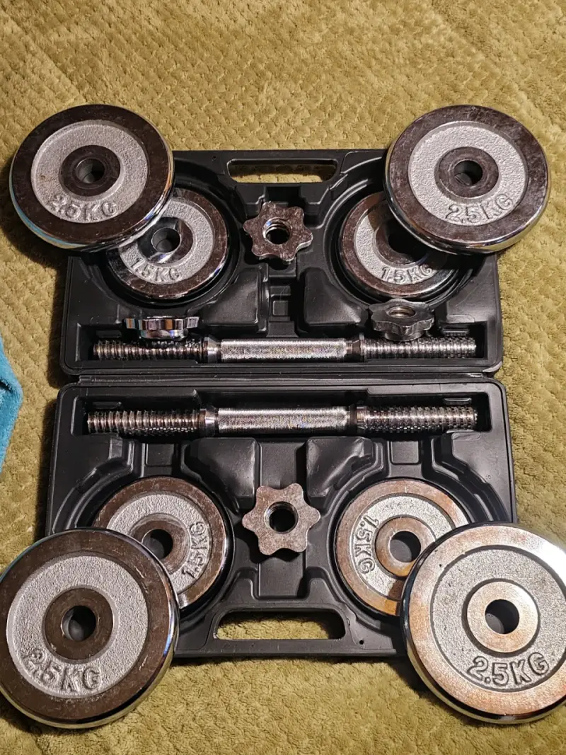 Set de mancuernas 20 kg ajustables - 6