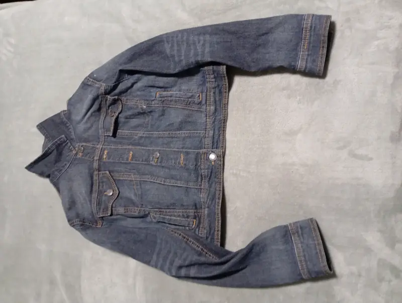Chaqueta de mezclilla azul