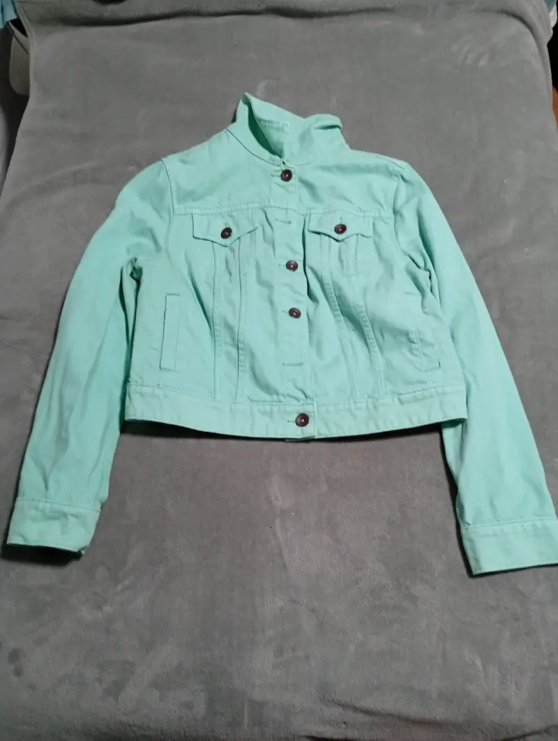Chaqueta verde agua