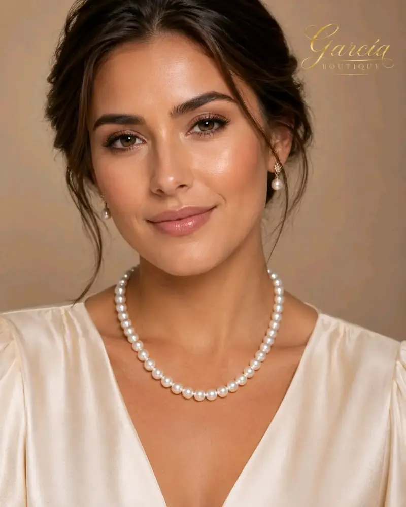 Collar de perlas clásico - 1