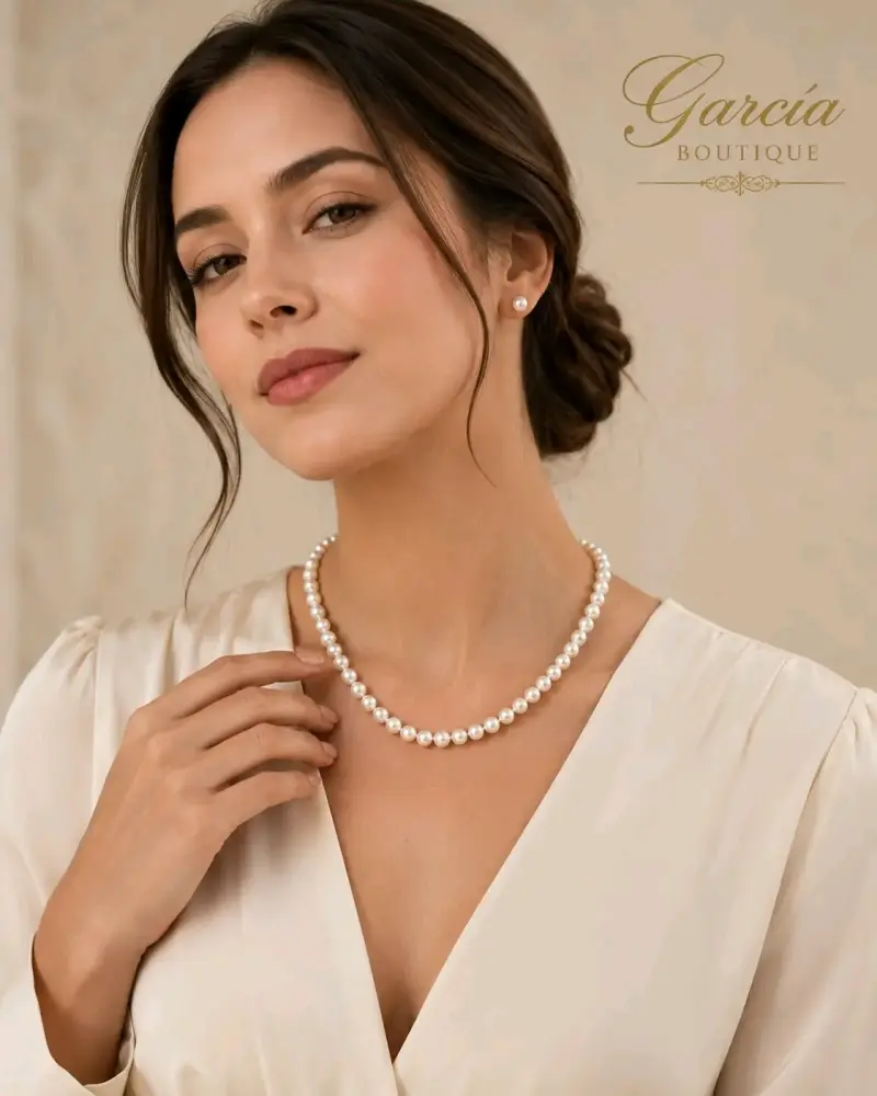 Collar de perlas clásico - 2