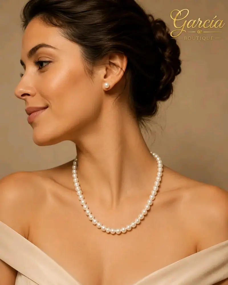 Collar de perlas clásico - 3