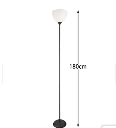 Lámpara de pie moderna negra - miniatura 2
