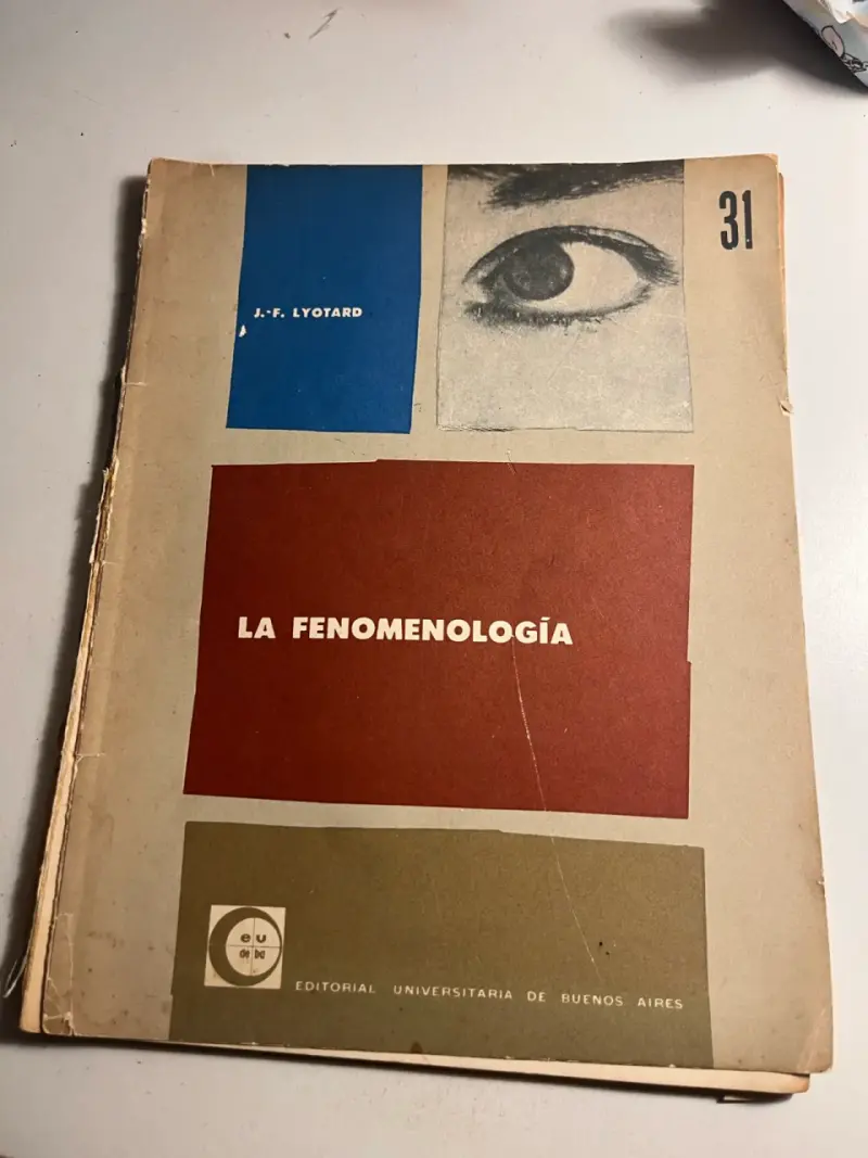 Libro La Fenomenología de J.F. Lyotard - 1
