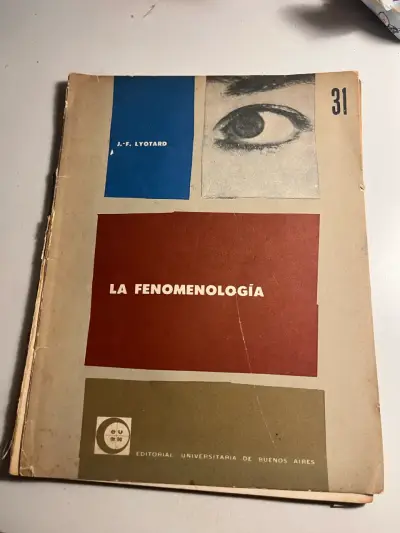 Libro La Fenomenología de J.F. Lyotard - miniatura 1