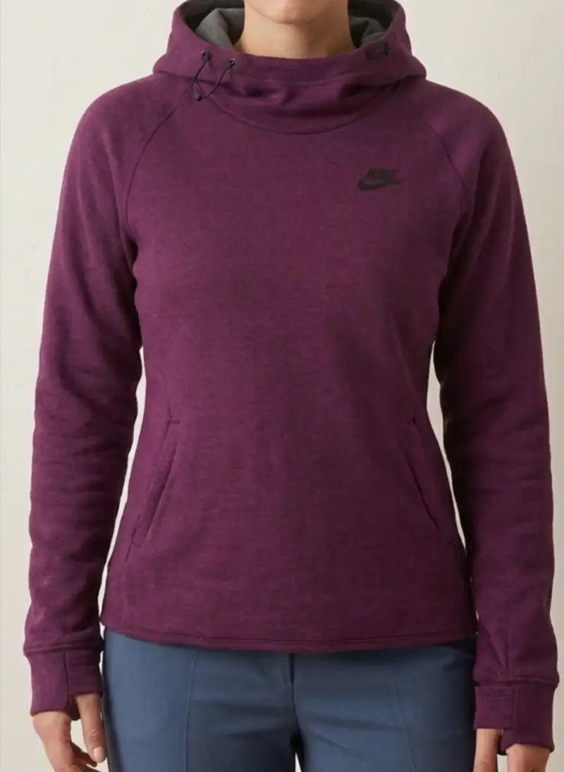 Polerón Nike morado con gorro
