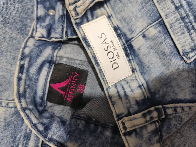 Jeans azul efecto lavado diosas del jeans - 2