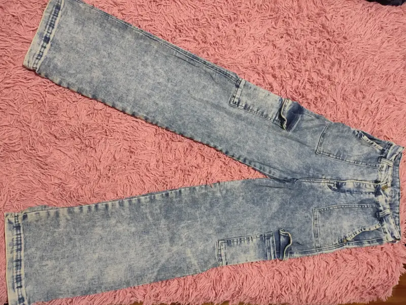 Jeans azul efecto lavado diosas del jeans - 3