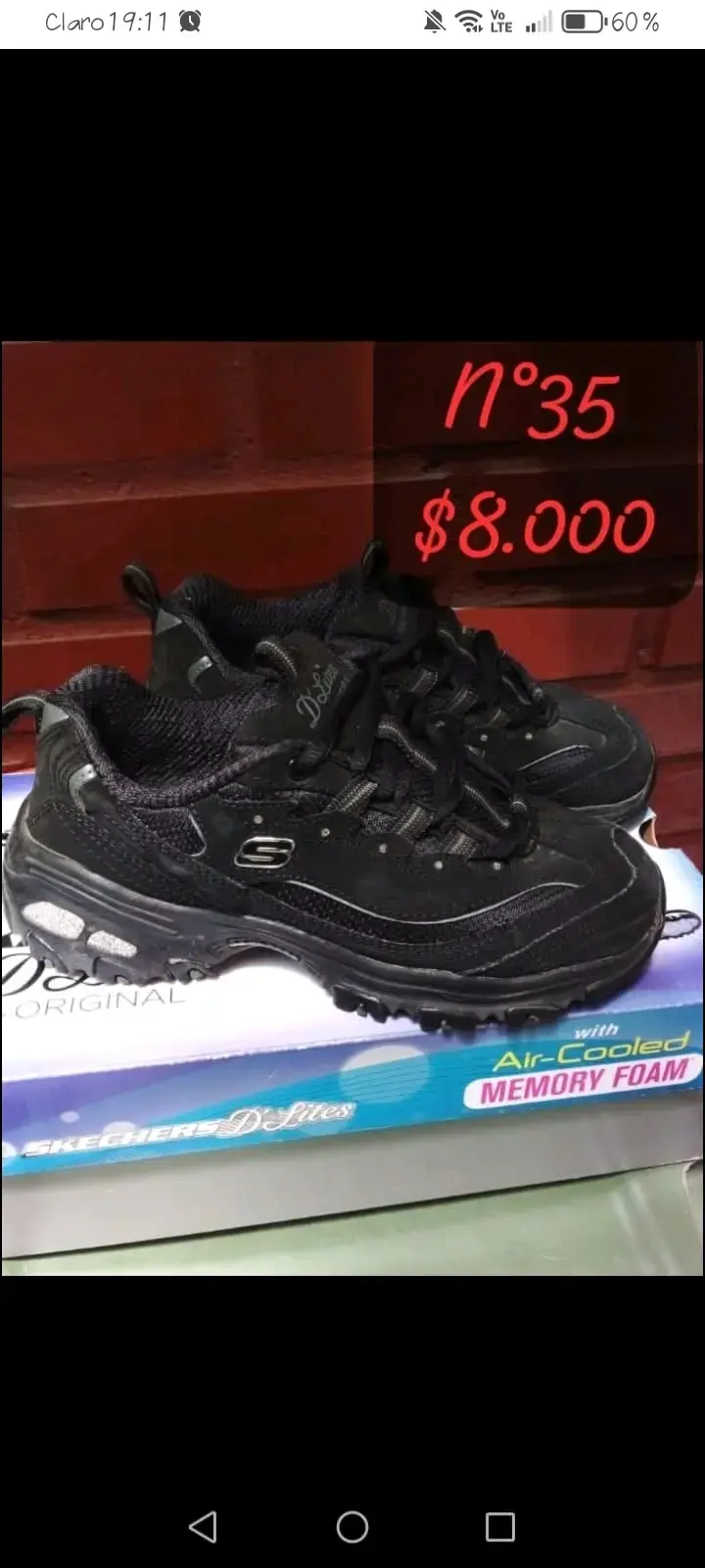 Zapatillas negras Skechers talla 35