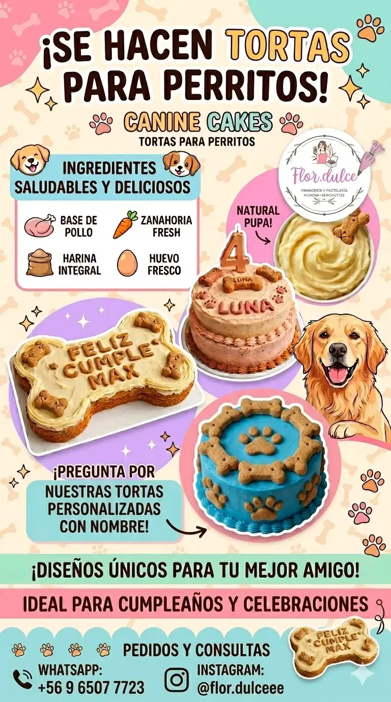 Tortas para perros personalizadas