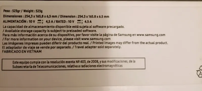Tablet Galaxy Tab S9 FE nueva - 2