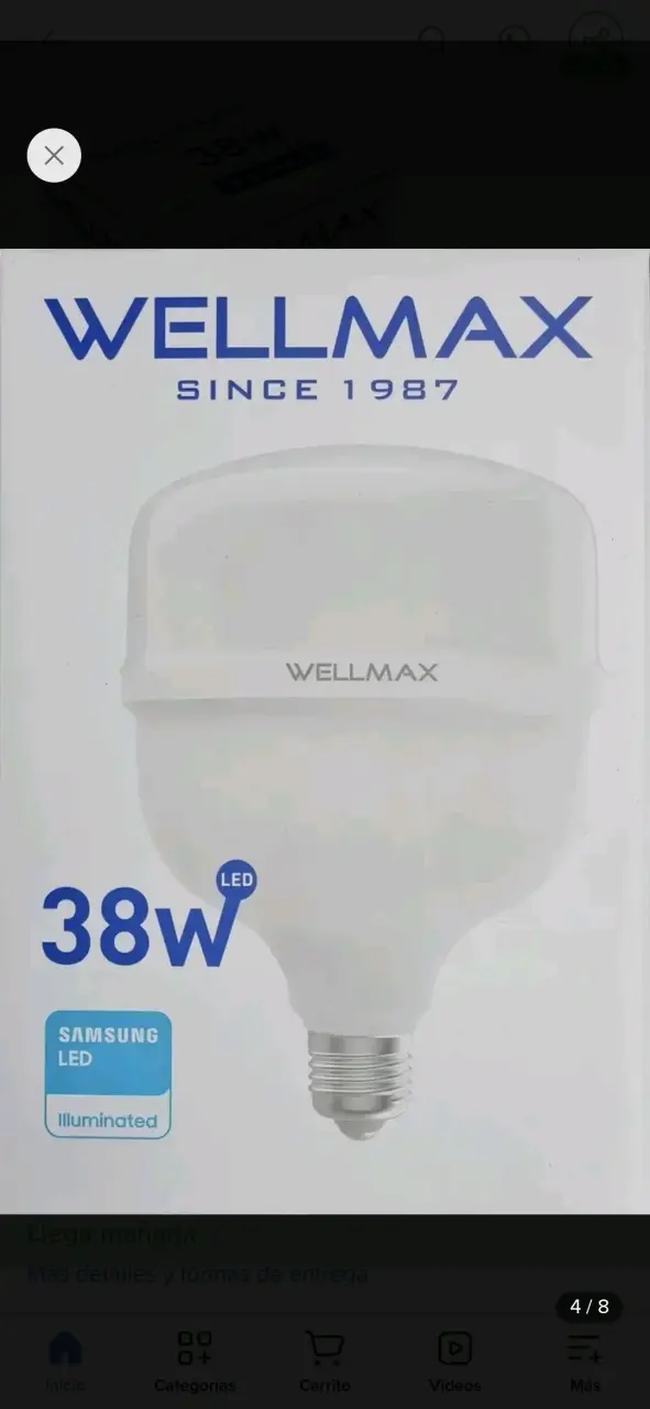 Ampolleta LED Wellmax 38W - 4