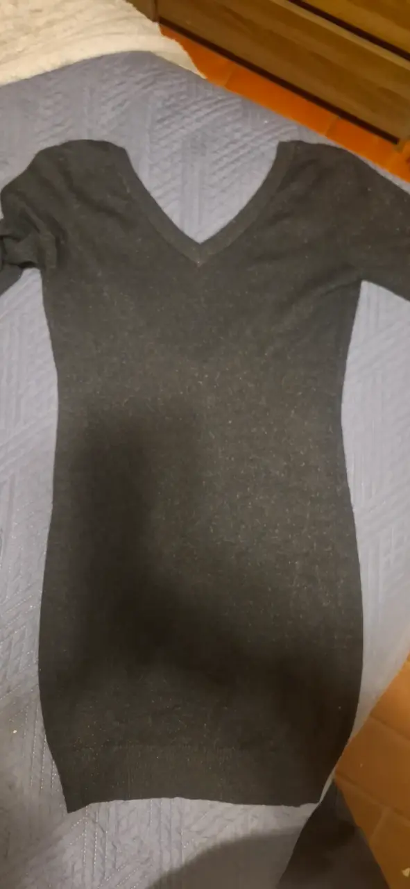 Vestido negro con apliques metálicos - 2