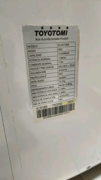 Aire acondicionado portátil Toyotomi - miniatura 3
