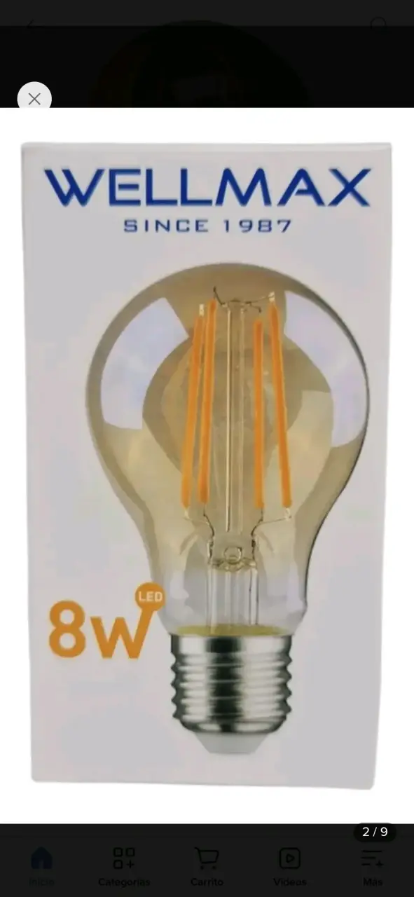 Ampolleta LED 8W Wellmax - 1