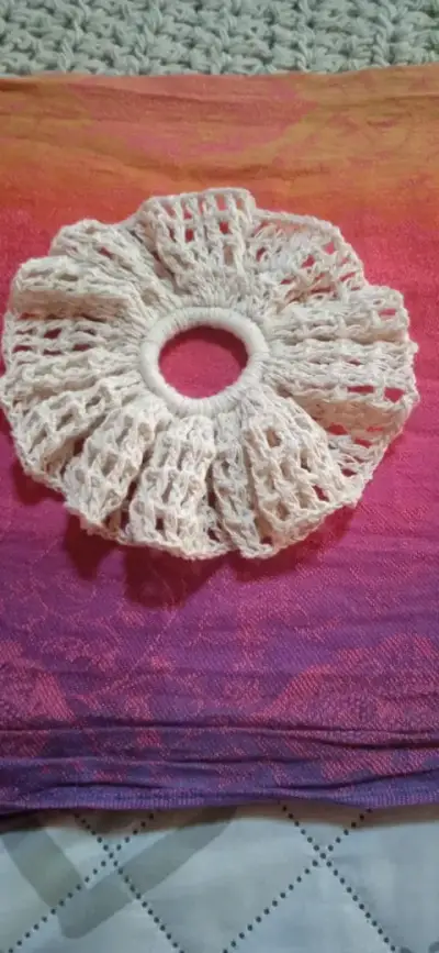 Coletero tejido a crochet blanco - miniatura 3